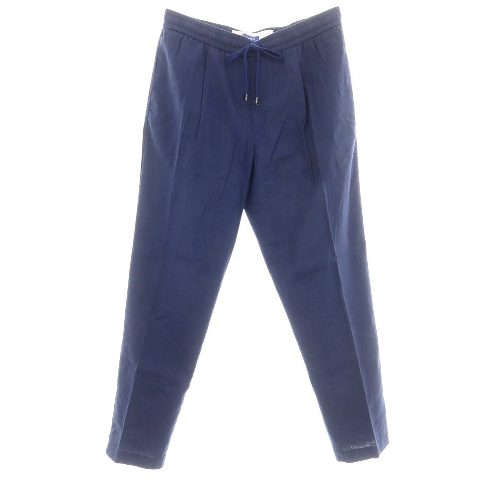 【新品アウトレット】ヤコブコーエン JACOB COHEN DANIEL ストレッチ リネンコットン イージーパンツ ネイビー【 L 】【 状態ランクN- 】【 メンズ 】