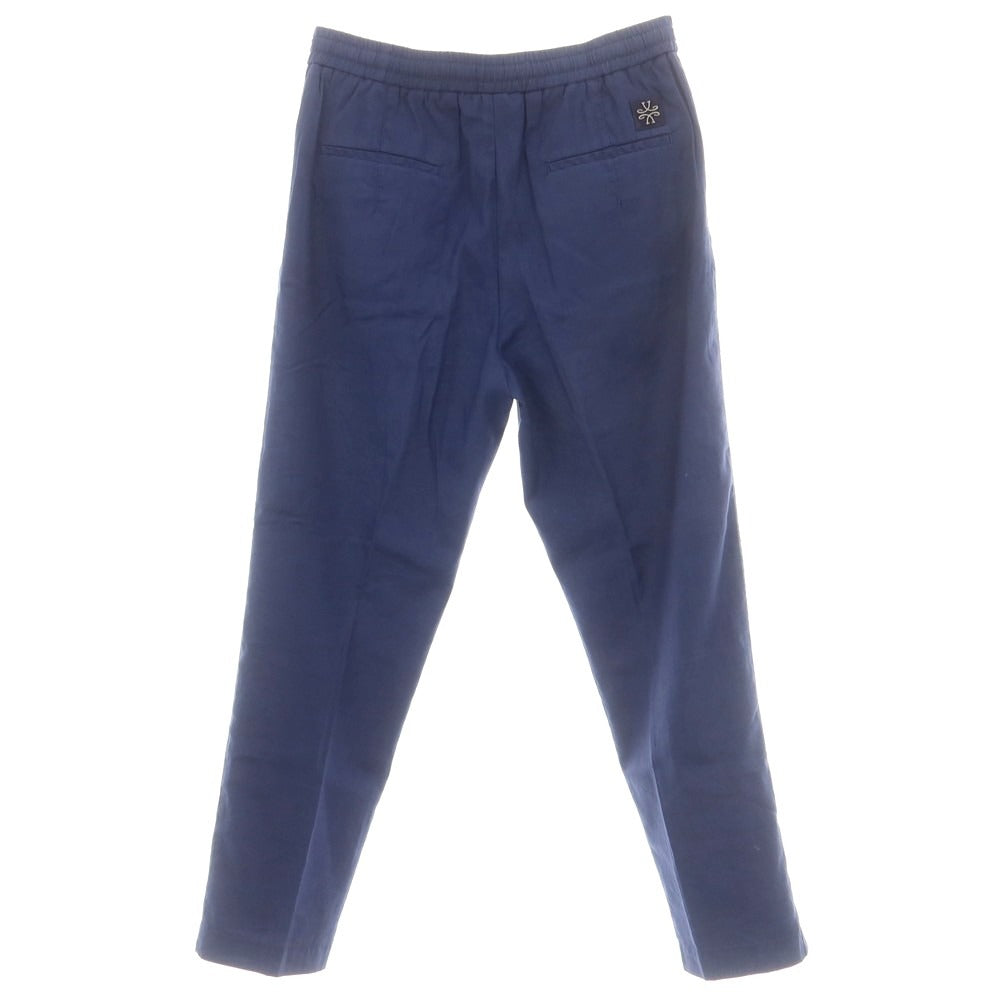 【新品アウトレット】ヤコブコーエン JACOB COHEN DANIEL ストレッチ リネンコットン イージーパンツ ネイビー【 L 】【 状態ランクN- 】【 メンズ 】