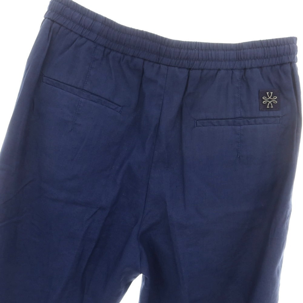【新品アウトレット】ヤコブコーエン JACOB COHEN DANIEL ストレッチ リネンコットン イージーパンツ ネイビー【 L 】【 状態ランクN- 】【 メンズ 】