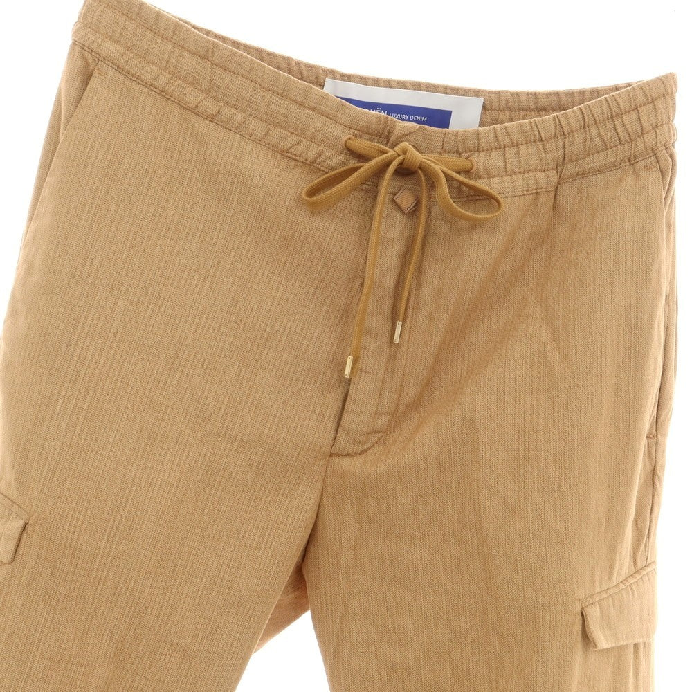 【新品】ヤコブコーエン JACOB COHEN STEVE ストレッチ コットン イージーカーゴパンツ ブラウンベージュ【 34 】【 状態ランクN 】【 メンズ 】