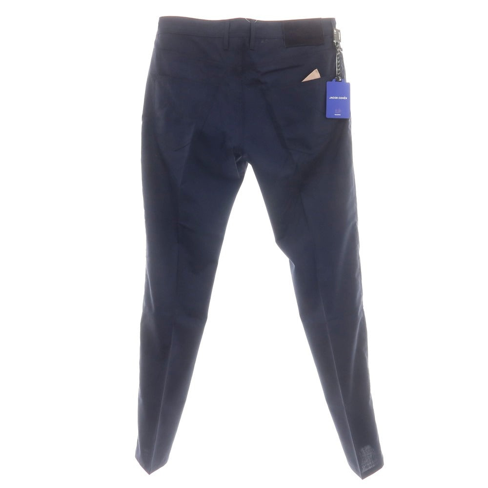 【新品】ヤコブコーエン JACOB COHEN LENNY ウール ハウンドトゥース 5ポケットパンツ ネイビー【 34 】【 状態ランクN 】【 メンズ 】