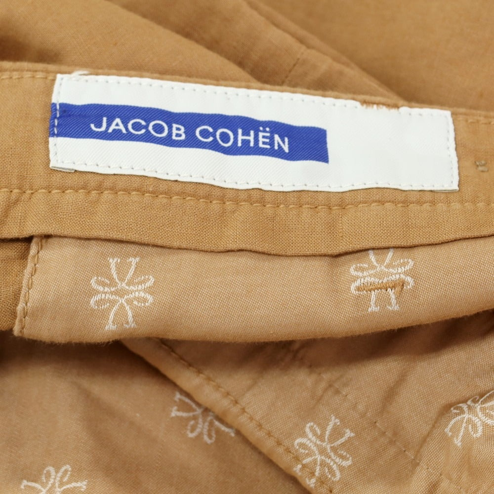 【新品アウトレット】ヤコブコーエン JACOB COHEN HENRY ストレッチ リネンコットン カジュアルスラックスパンツ キャメルブラウン系【 34 】【 状態ランクN- 】【 メンズ 】
