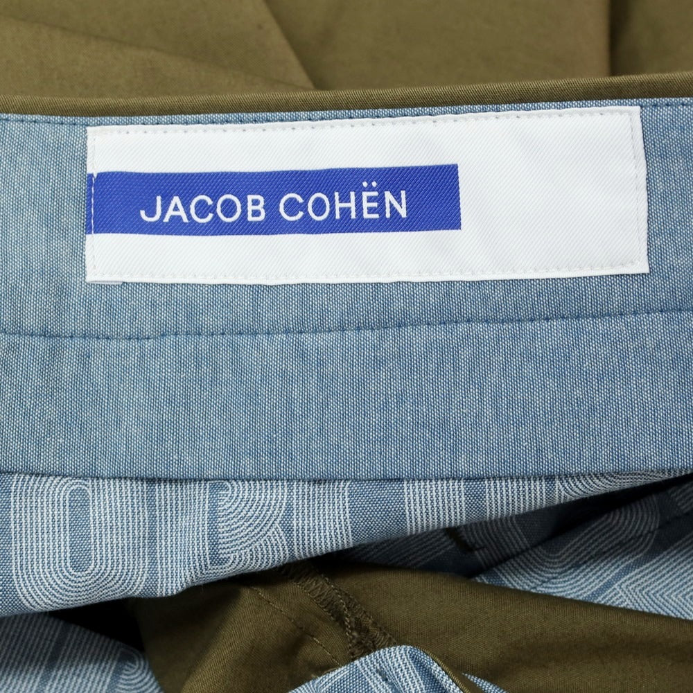 【新品】ヤコブコーエン JACOB COHEN ADAM ストレッチ コットン カジュアルスラックスパンツ オリーブ【 34 】【 状態ランクN 】【 メンズ 】