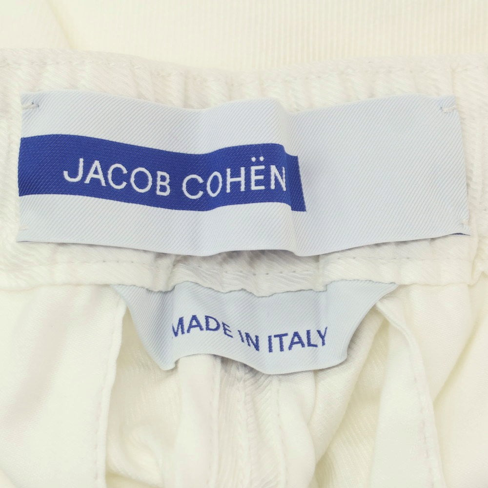 【新品アウトレット】ヤコブコーエン JACOB COHEN STEVE ストレッチ コットンリネンリヨセル イージーカーゴパンツ ホワイト【 34 】【 状態ランクN- 】【 メンズ 】