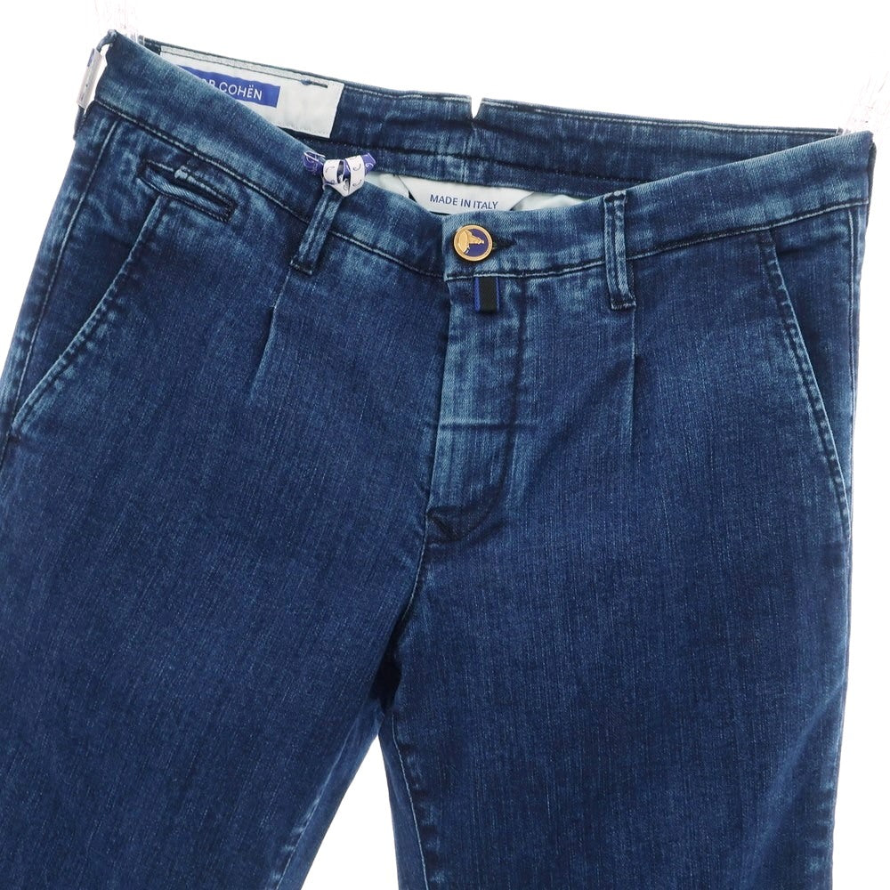 【新品】ヤコブコーエン JACOB COHEN BOBBY 2 ストレッチ コットンポリエステル ジーンズ デニムパンツ ネイビーブルー【 34 】【 状態ランクN 】【 メンズ 】