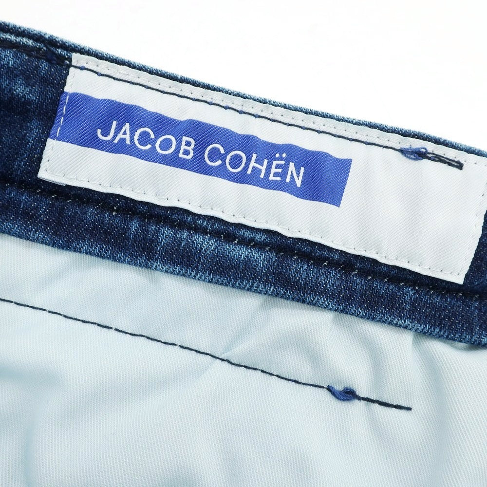 【新品】ヤコブコーエン JACOB COHEN BOBBY 2 ストレッチ コットンポリエステル ジーンズ デニムパンツ ネイビーブルー【 34 】【 状態ランクN 】【 メンズ 】