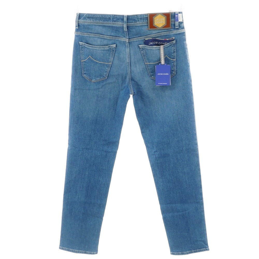 【新品】ヤコブコーエン JACOB COHEN SCOTT ストレッチ コットン ジーンズ デニムパンツ ブルー【 34 】【 状態ランクN 】【 メンズ 】