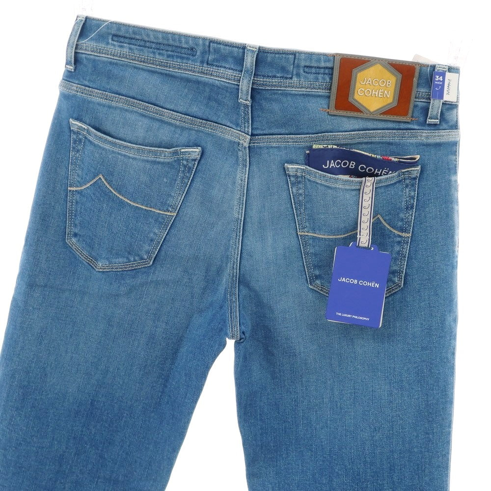 【新品】ヤコブコーエン JACOB COHEN SCOTT ストレッチ コットン ジーンズ デニムパンツ ブルー【 34 】【 状態ランクN 】【 メンズ 】