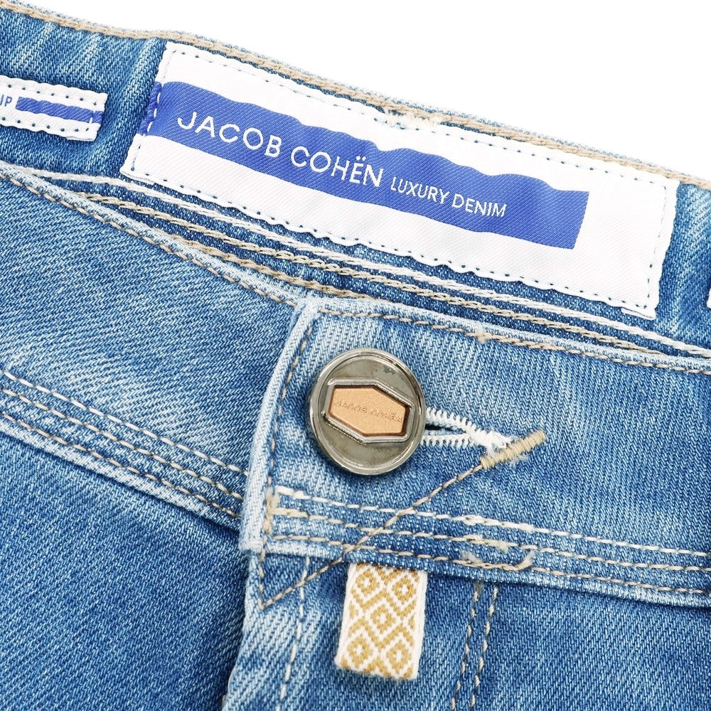 【新品】ヤコブコーエン JACOB COHEN SCOTT ストレッチ コットン ジーンズ デニムパンツ ブルー【 34 】【 状態ランクN 】【 メンズ 】