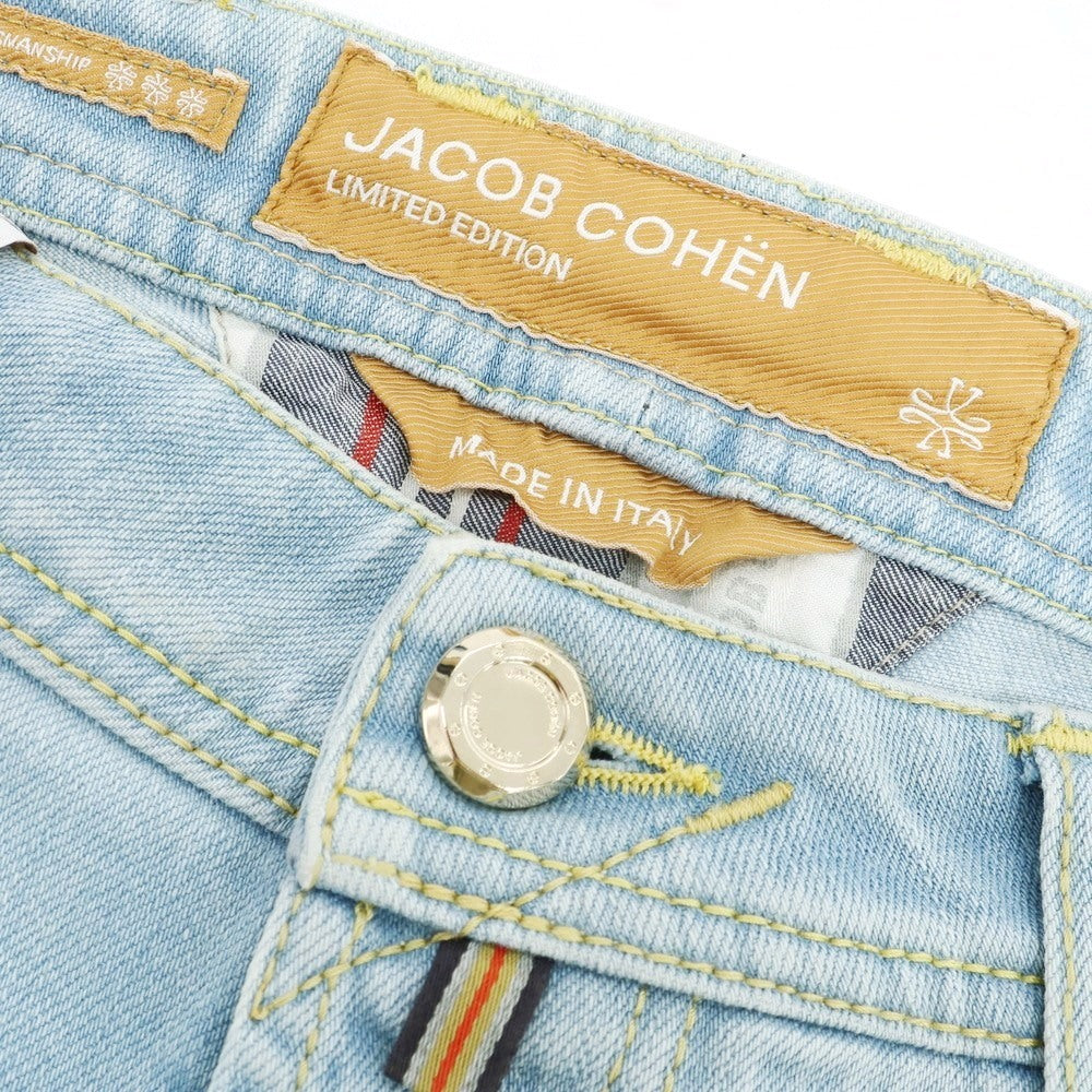 【新品アウトレット】ヤコブコーエン JACOB COHEN BARD LTD ストレッチ コットンポリエステル ジーンズ デニムパンツ ライトブルー【 34 】【 状態ランクN- 】【 メンズ 】