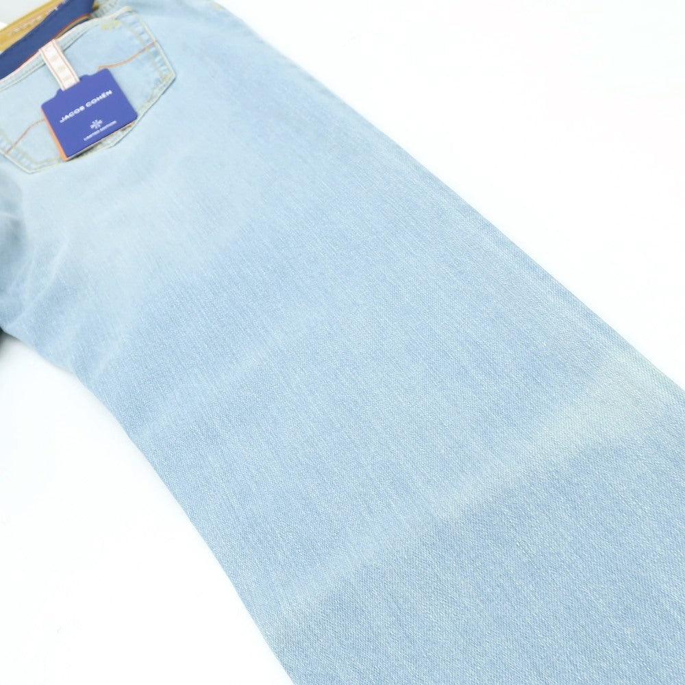 【新品アウトレット】ヤコブコーエン JACOB COHEN BARD LTD ストレッチ コットンポリエステル ジーンズ デニムパンツ ライトブルー【 34 】【 状態ランクN- 】【 メンズ 】