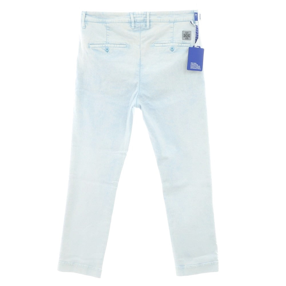 【新品アウトレット】ヤコブコーエン JACOB COHEN ADAM ストレッチ コットンポリエステル ジーンズ デニムパンツ ホワイトxライトブルー【 34 】【 状態ランクN- 】【 メンズ 】