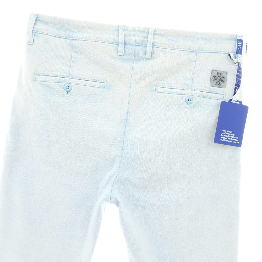 【新品アウトレット】ヤコブコーエン JACOB COHEN ADAM ストレッチ コットンポリエステル ジーンズ デニムパンツ ホワイトxライトブルー【 34 】【 状態ランクN- 】【 メンズ 】