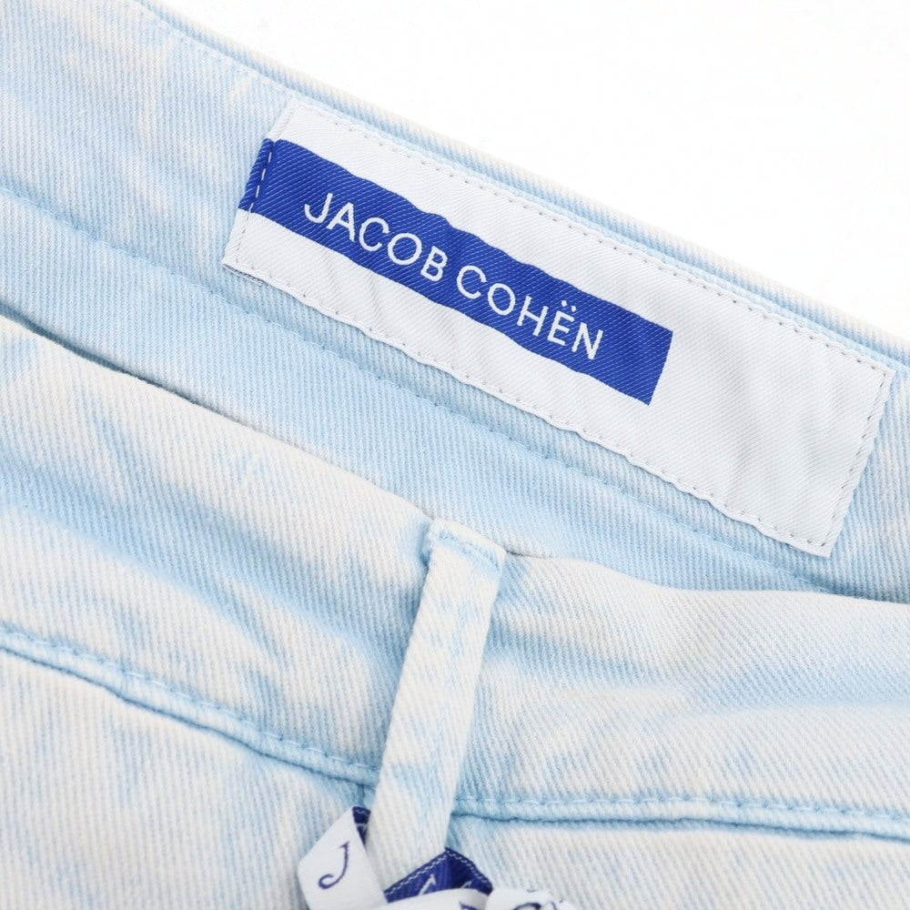 【新品アウトレット】ヤコブコーエン JACOB COHEN ADAM ストレッチ コットンポリエステル ジーンズ デニムパンツ ホワイトxライトブルー【 34 】【 状態ランクN- 】【 メンズ 】