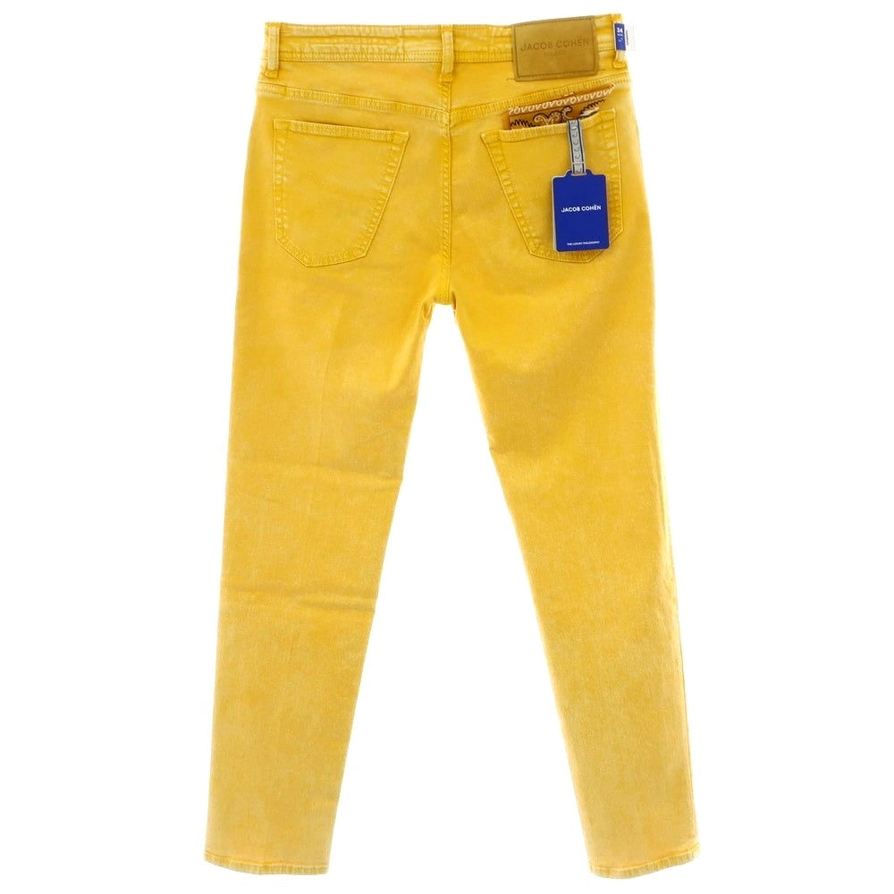 【新品】ヤコブコーエン JACOB COHEN SCOTT ストレッチ コットンポリエステル ジーンズ デニムパンツ イエロー【 34 】【 状態ランクN 】【 メンズ 】
