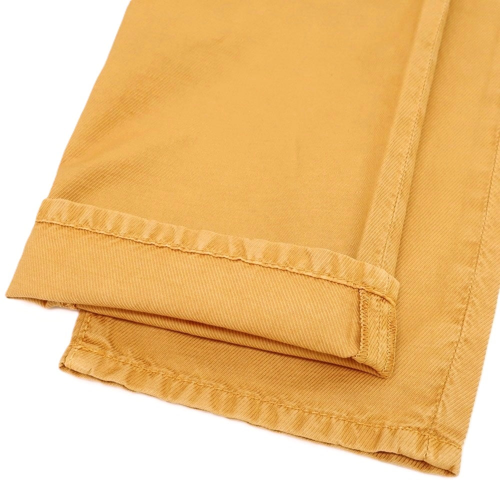 【新品】ヤコブコーエン JACOB COHEN LENNY ストレッチ コットンリネンリヨセル 5ポケットパンツ オレンジ系【 34 】【 状態ランクN 】【 メンズ 】