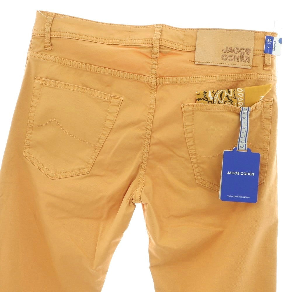 【SALE10%OFF/返品不可】【新品】ヤコブコーエン JACOB COHEN NICK SLIM ストレッチ コットンリヨセル 5ポケットパンツ オレンジ系【 34 】【 状態ランクN 】【 メンズ 】