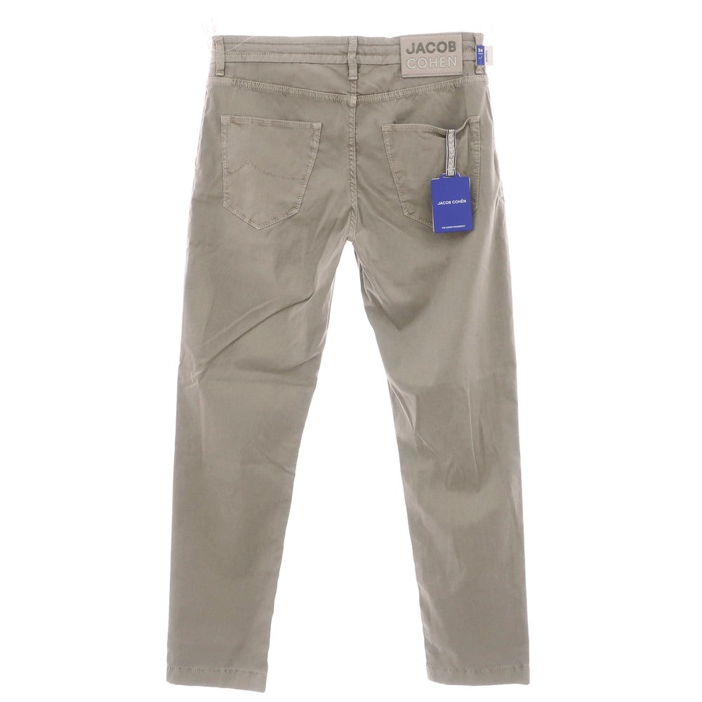【新品】ヤコブコーエン JACOB COHEN PHARREL ACTIVE ストレッチ コットンリヨセル イージー 5ポケットパンツ グレージュ系【 34 】【 状態ランクN 】【 メンズ 】