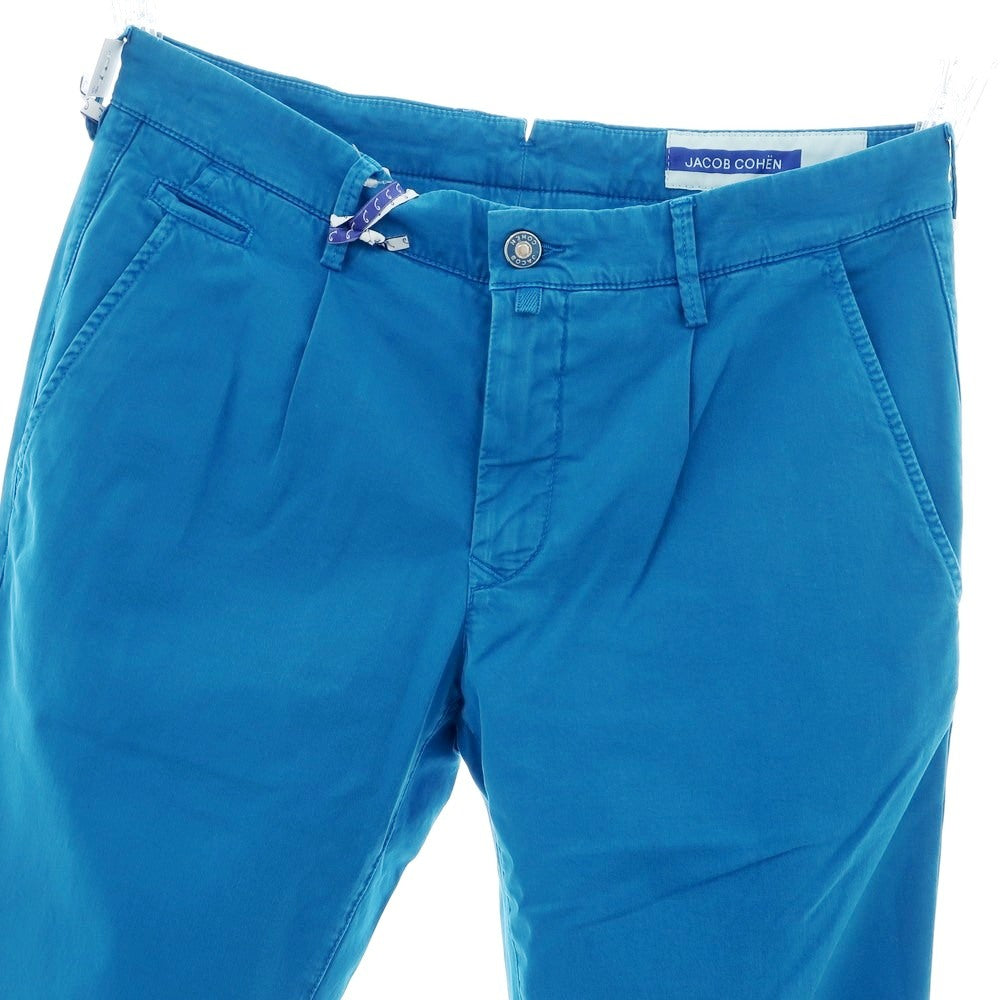【SALE10%OFF/返品不可】【新品】ヤコブコーエン JACOB COHEN BOBBY 2 ストレッチ コットンリヨセル カジュアルスラックスパンツ ブルー【 34 】【 状態ランクN 】【 メンズ 】