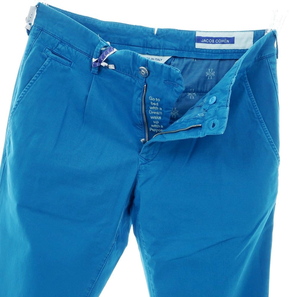 【SALE10%OFF/返品不可】【新品】ヤコブコーエン JACOB COHEN BOBBY 2 ストレッチ コットンリヨセル カジュアルスラックスパンツ ブルー【 34 】【 状態ランクN 】【 メンズ 】