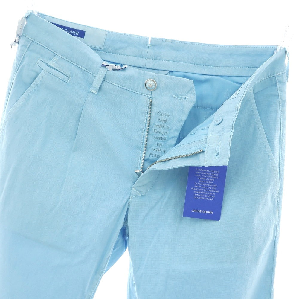 【SALE10%OFF/返品不可】【新品】ヤコブコーエン JACOB COHEN BOBBY 2 ストレッチ コットンリヨセル カジュアルスラックスパンツ ライトブルー【 34 】【 状態ランクN 】【 メンズ 】