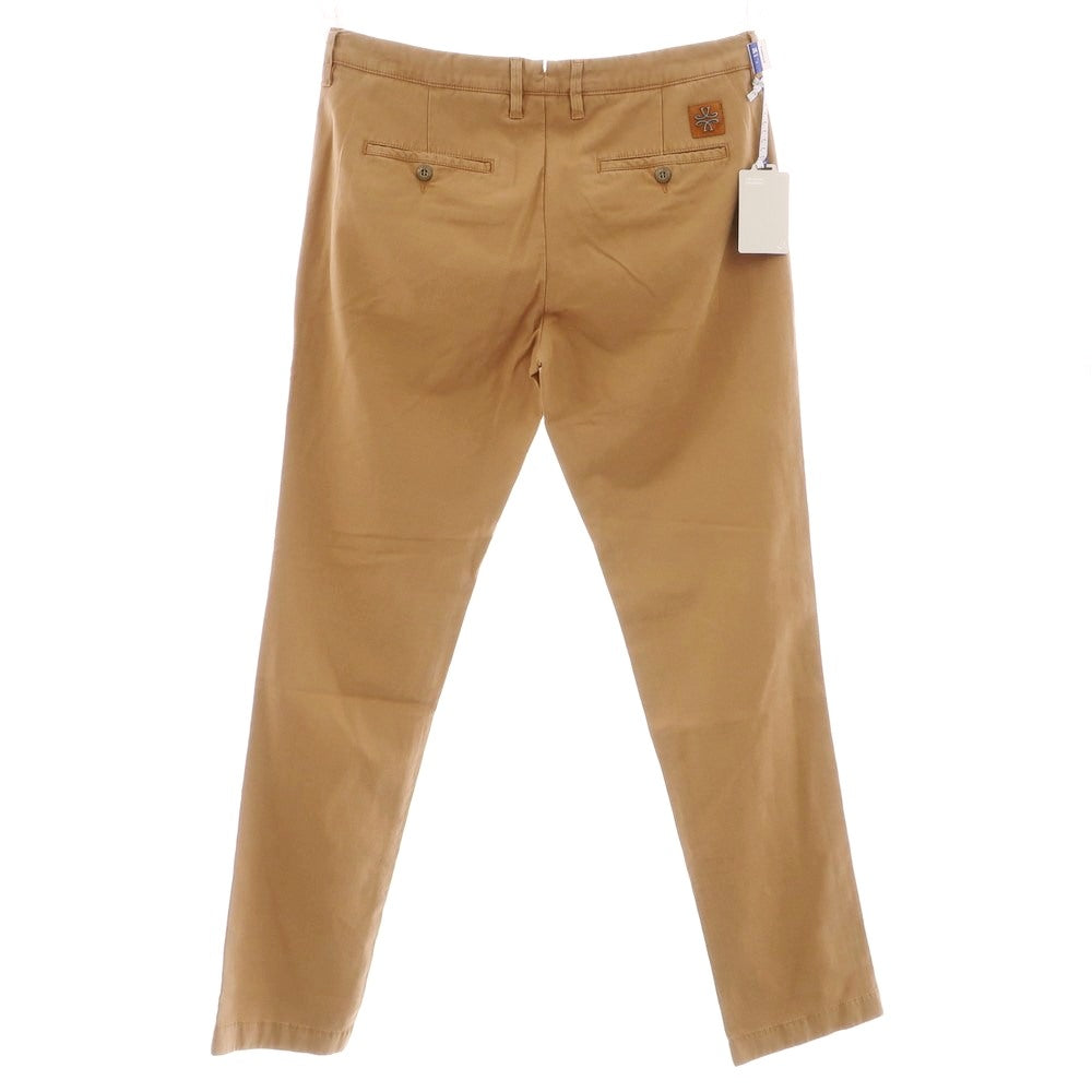 【新品】ヤコブコーエン JACOB COHEN BOBBY 2 ストレッチ リヨセルコットンリネン カジュアルスラックスパンツ ライトブラウン【 34 】【 状態ランクN 】【 メンズ 】