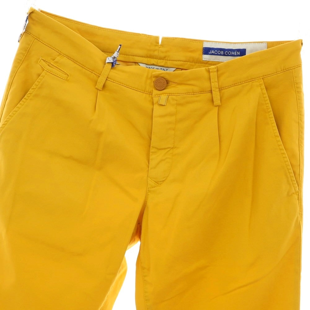 【SALE10%OFF/返品不可】【新品】ヤコブコーエン JACOB COHEN BOBBY 2 ストレッチ コットンリヨセル カジュアルスラックスパンツ イエロー【 34 】【 状態ランクN 】【 メンズ 】
