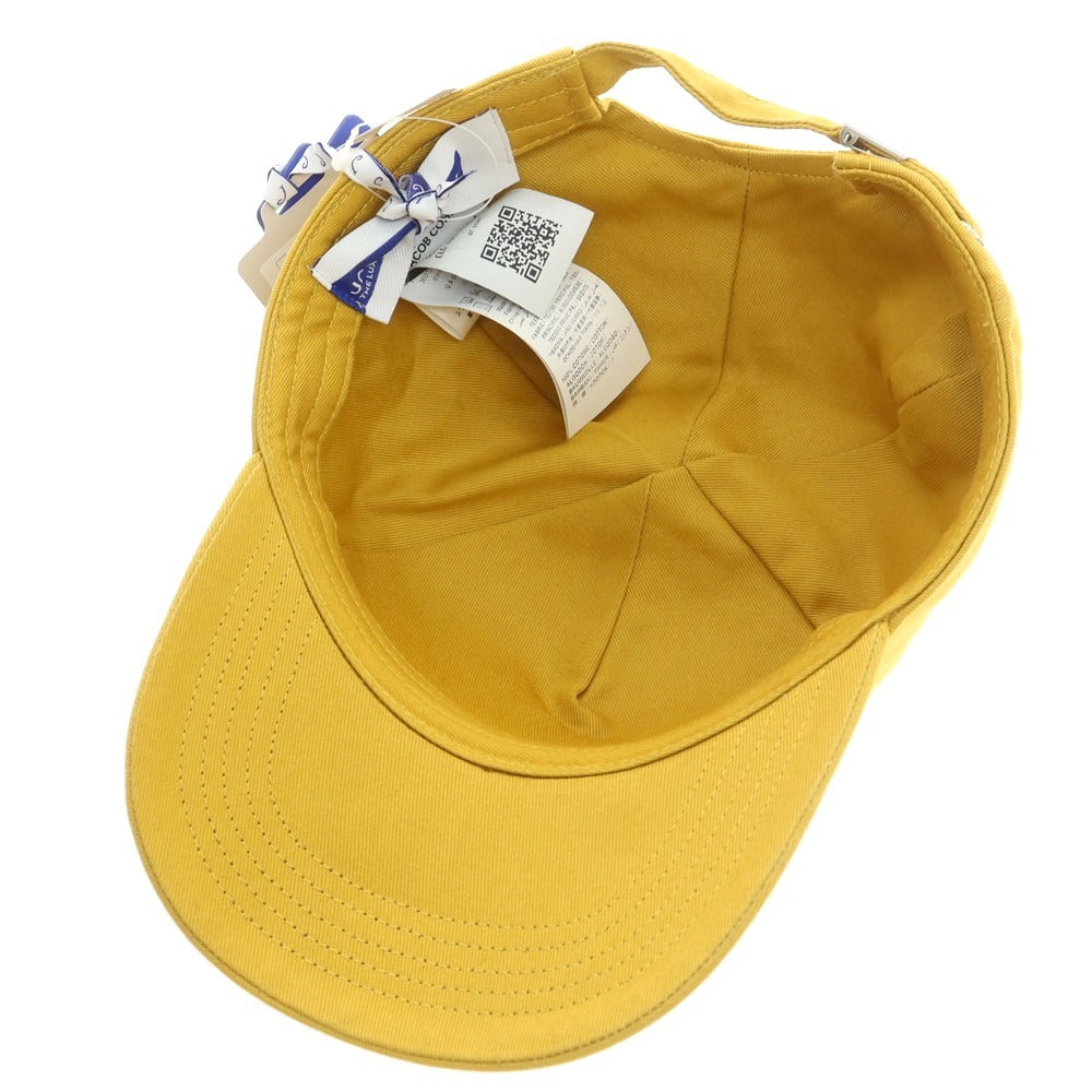【新品】ヤコブコーエン JACOB COHEN コットン ベースボールキャップ マスタードイエロー【 U 】【 状態ランクN 】【 メンズ 】
