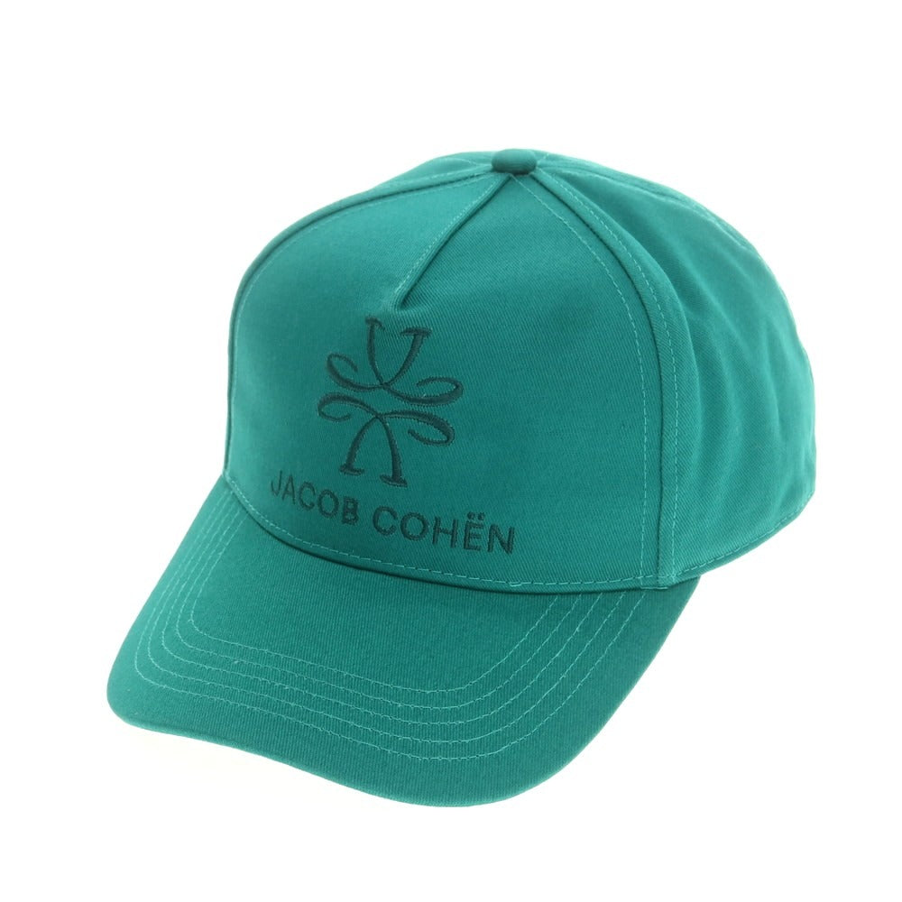 【新品】ヤコブコーエン JACOB COHEN コットン ベースボール キャップ エメラルド【 U 】【 状態ランクN 】【 メンズ 】