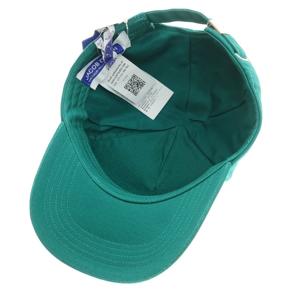 【新品】ヤコブコーエン JACOB COHEN コットン ベースボール キャップ エメラルド【 U 】【 状態ランクN 】【 メンズ 】