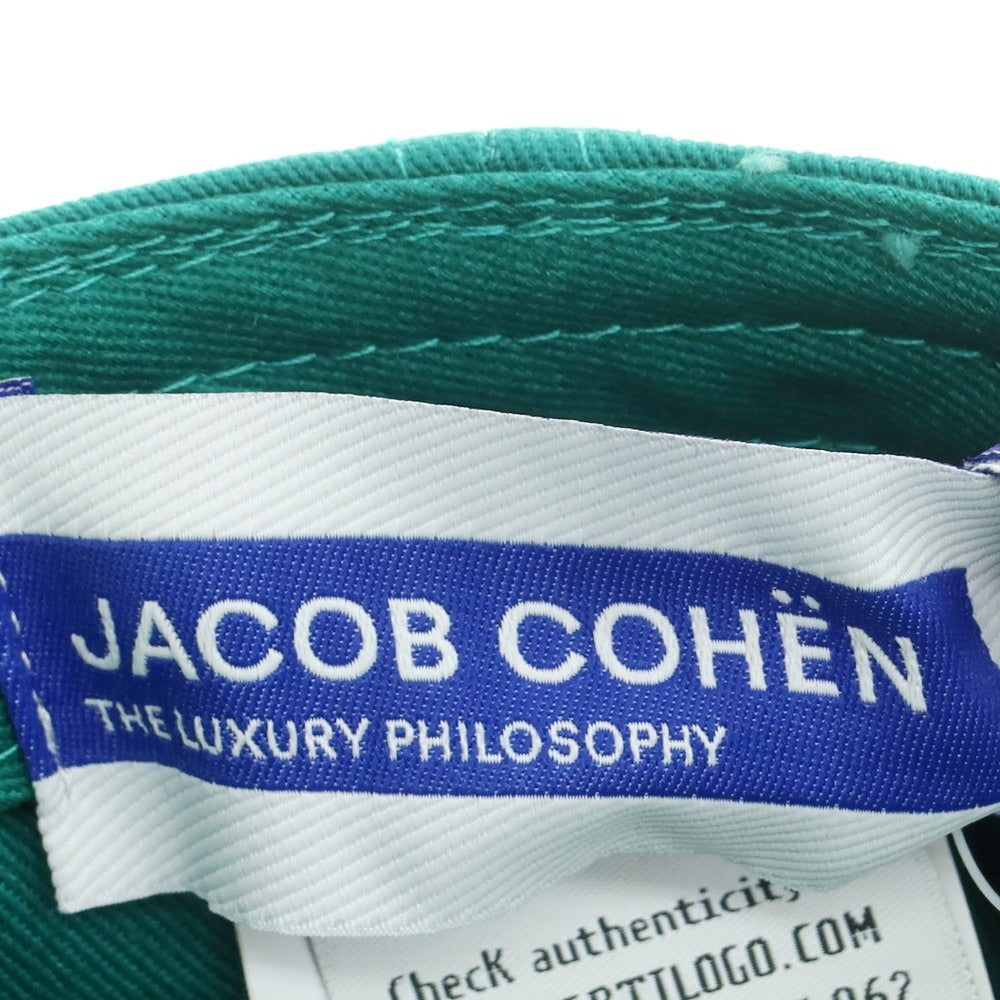 【新品】ヤコブコーエン JACOB COHEN コットン ベースボール キャップ エメラルド【 U 】【 状態ランクN 】【 メンズ 】
