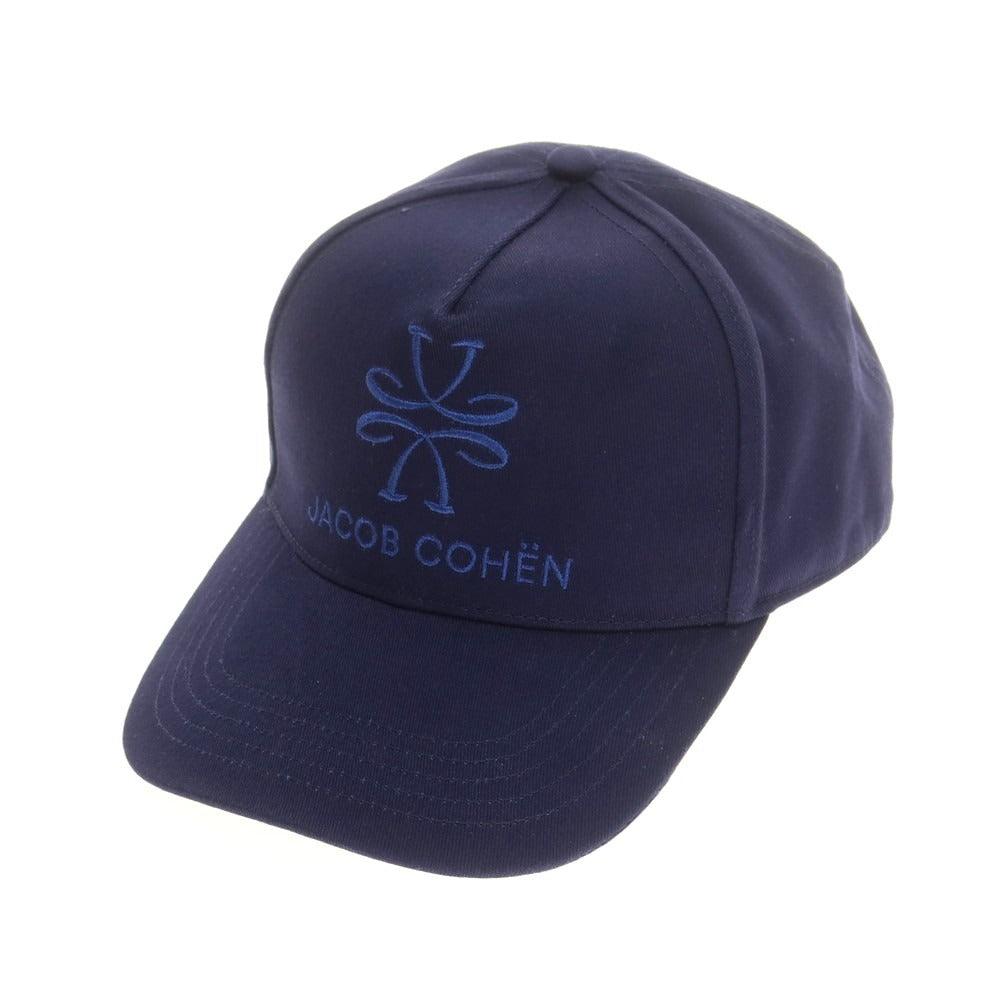 【新品】ヤコブコーエン JACOB COHEN コットン ベースボール キャップ ネイビー【 U 】【 状態ランクN 】【 メンズ 】