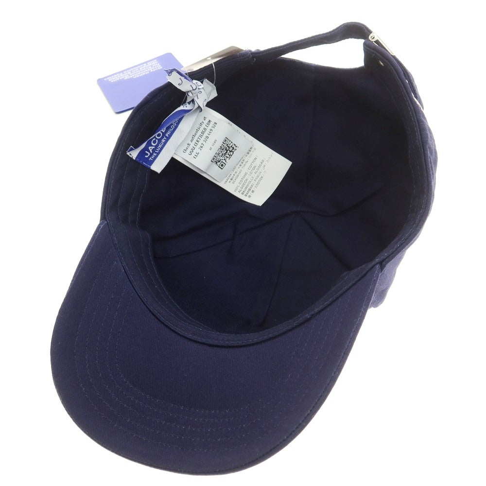 【新品】ヤコブコーエン JACOB COHEN コットン ベースボール キャップ ネイビー【 U 】【 状態ランクN 】【 メンズ 】