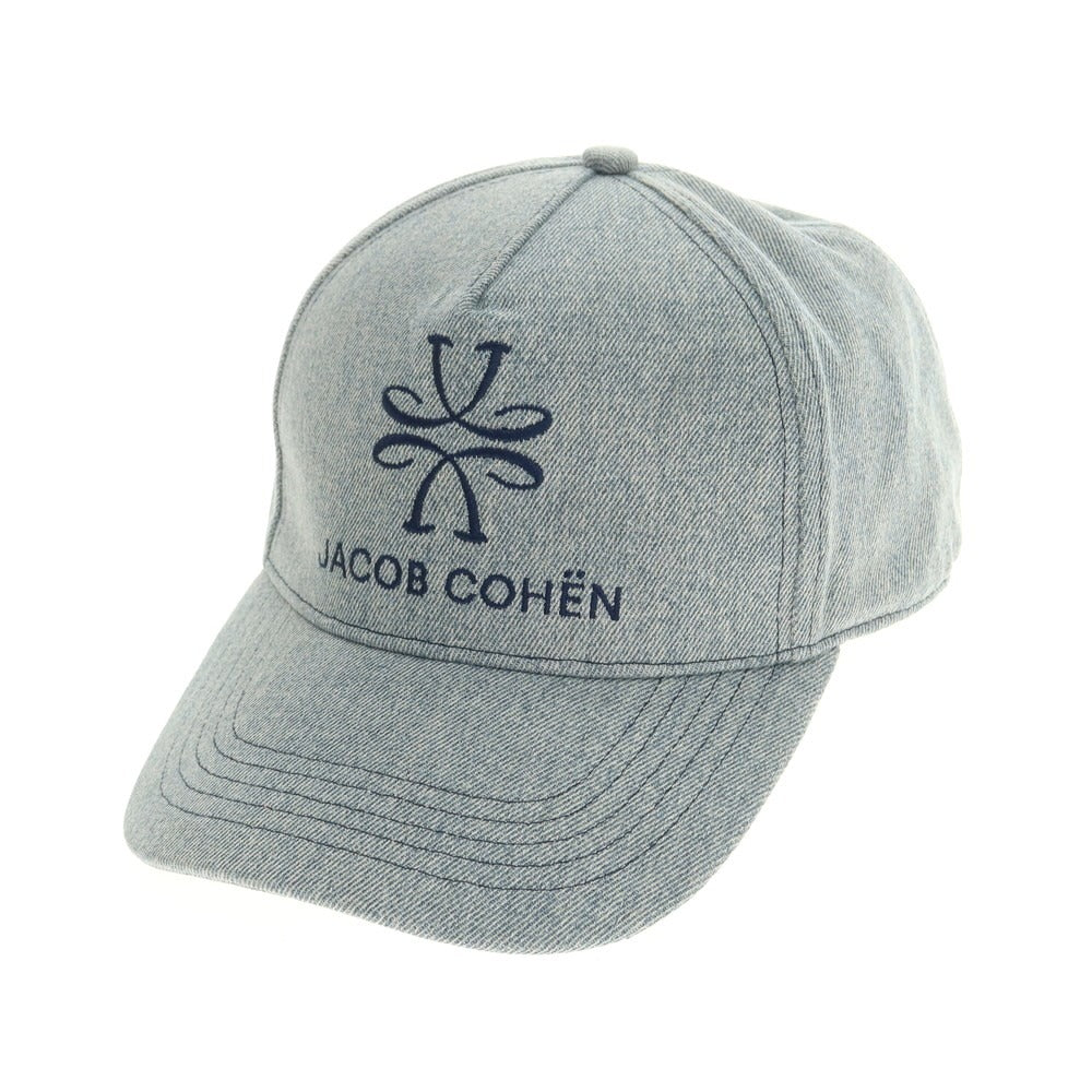 【新品】ヤコブコーエン JACOB COHEN デニム ベースボールキャップ ブルーグレー系【 U 】【 状態ランクN 】【 メンズ 】