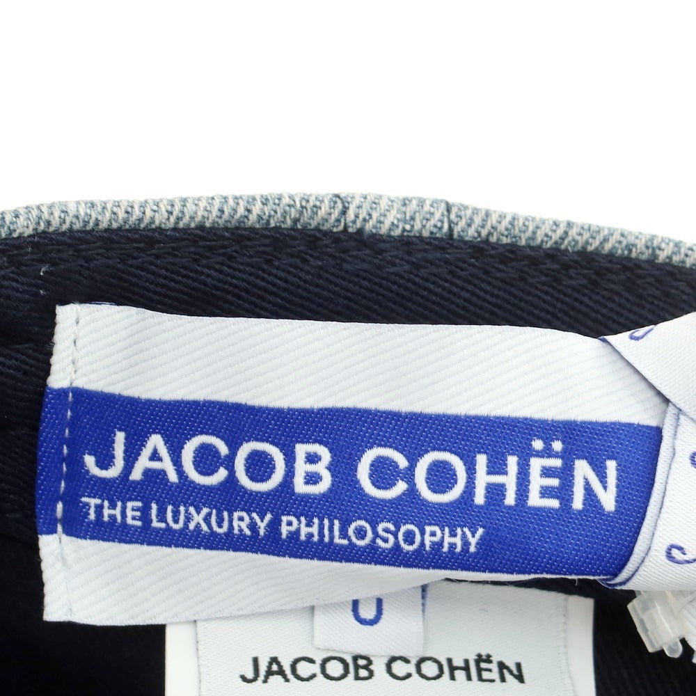 【新品】ヤコブコーエン JACOB COHEN デニム ベースボールキャップ ブルーグレー系【 U 】【 状態ランクN 】【 メンズ 】