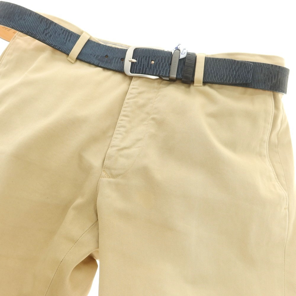 【新品】ヤコブコーエン JACOB COHEN カット加工 レザー ベルト ネイビー【 95 】【 状態ランクN 】【 メンズ 】