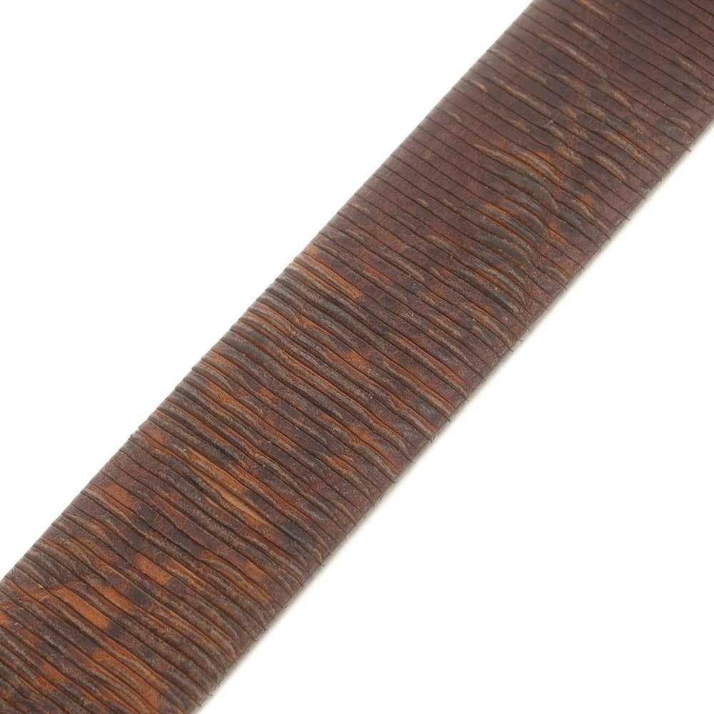 【新品】ヤコブコーエン JACOB COHEN カット加工 レザー ベルト ブラウン【 95 】【 状態ランクN 】【 メンズ 】