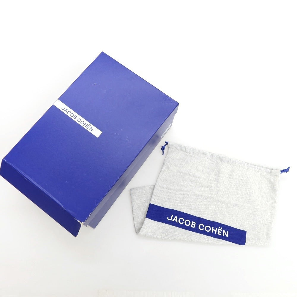 【新品アウトレット】ヤコブコーエン JACOB COHEN スエードパンチングレザー スニーカー ネイビー【 42 】【 状態ランクN- 】【 メンズ 】