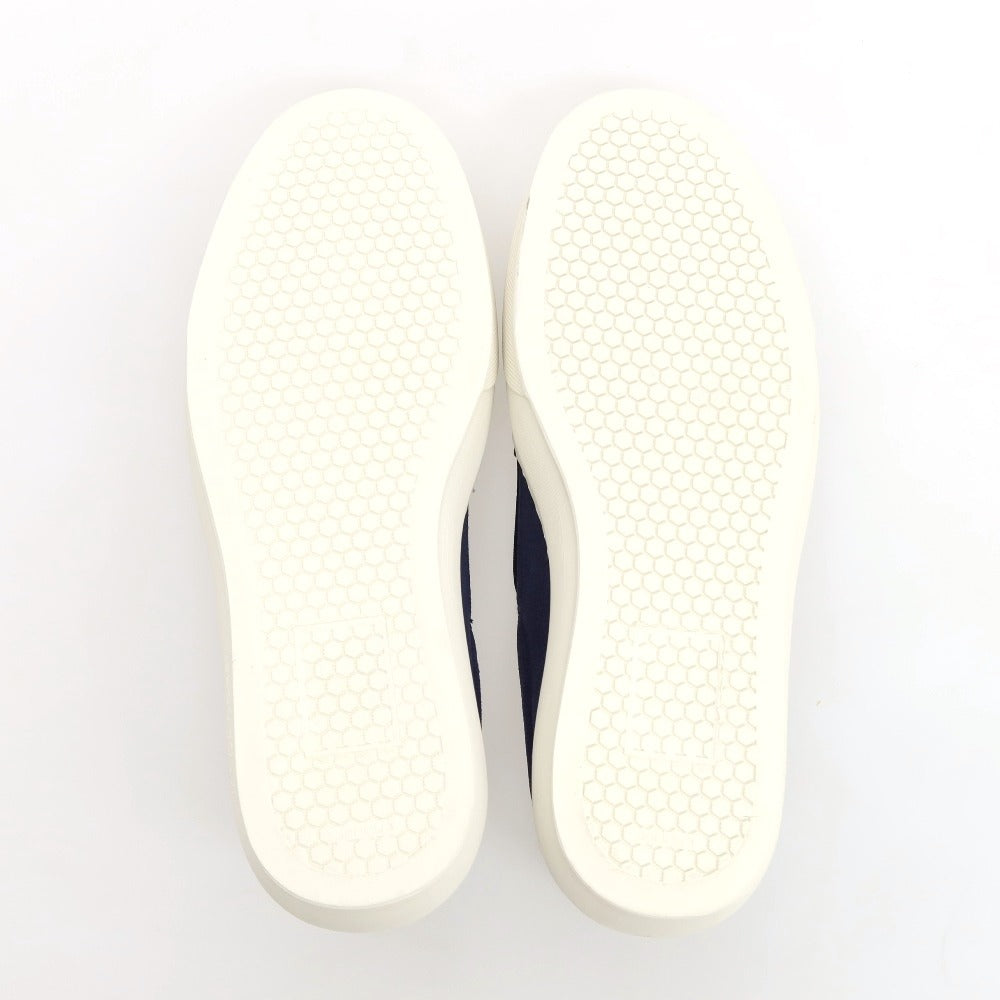 【新品】ヤコブコーエン JACOB COHEN スエードパンチングレザー スリッポン スニーカー ネイビー【 42 】【 状態ランクN 】【 メンズ 】