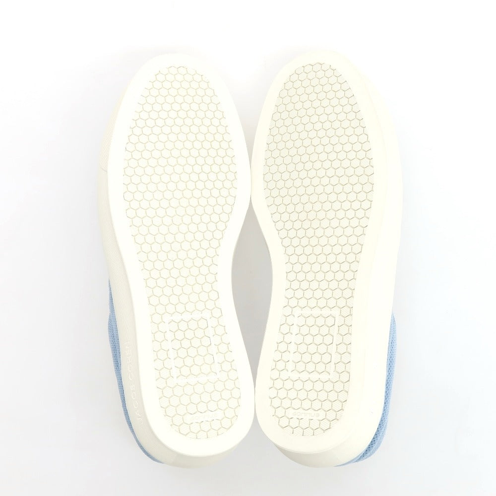 【新品】ヤコブコーエン JACOB COHEN スエードパンチングレザー スリッポン スニーカー ライトブルー【 41 】【 状態ランクN 】【 メンズ 】