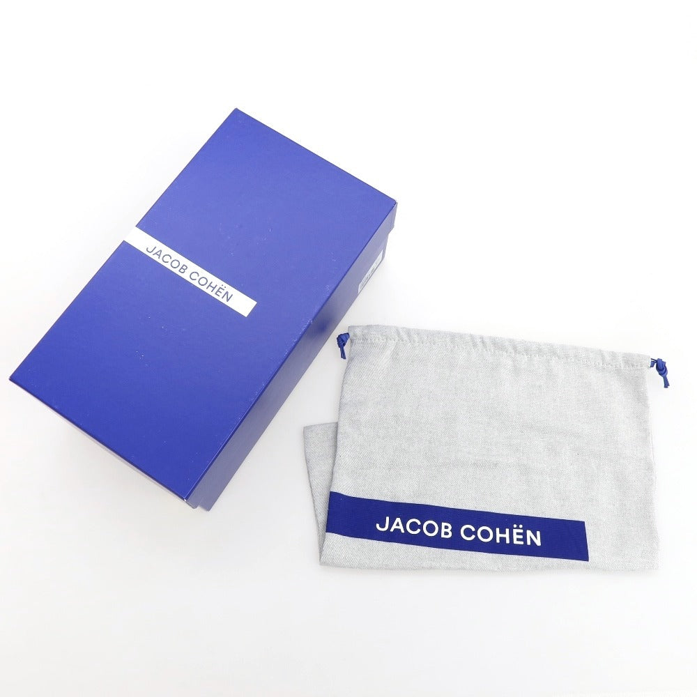 【新品】ヤコブコーエン JACOB COHEN スエードパンチングレザー スリッポン スニーカー ライトブルー【 41 】【 状態ランクN 】【 メンズ 】