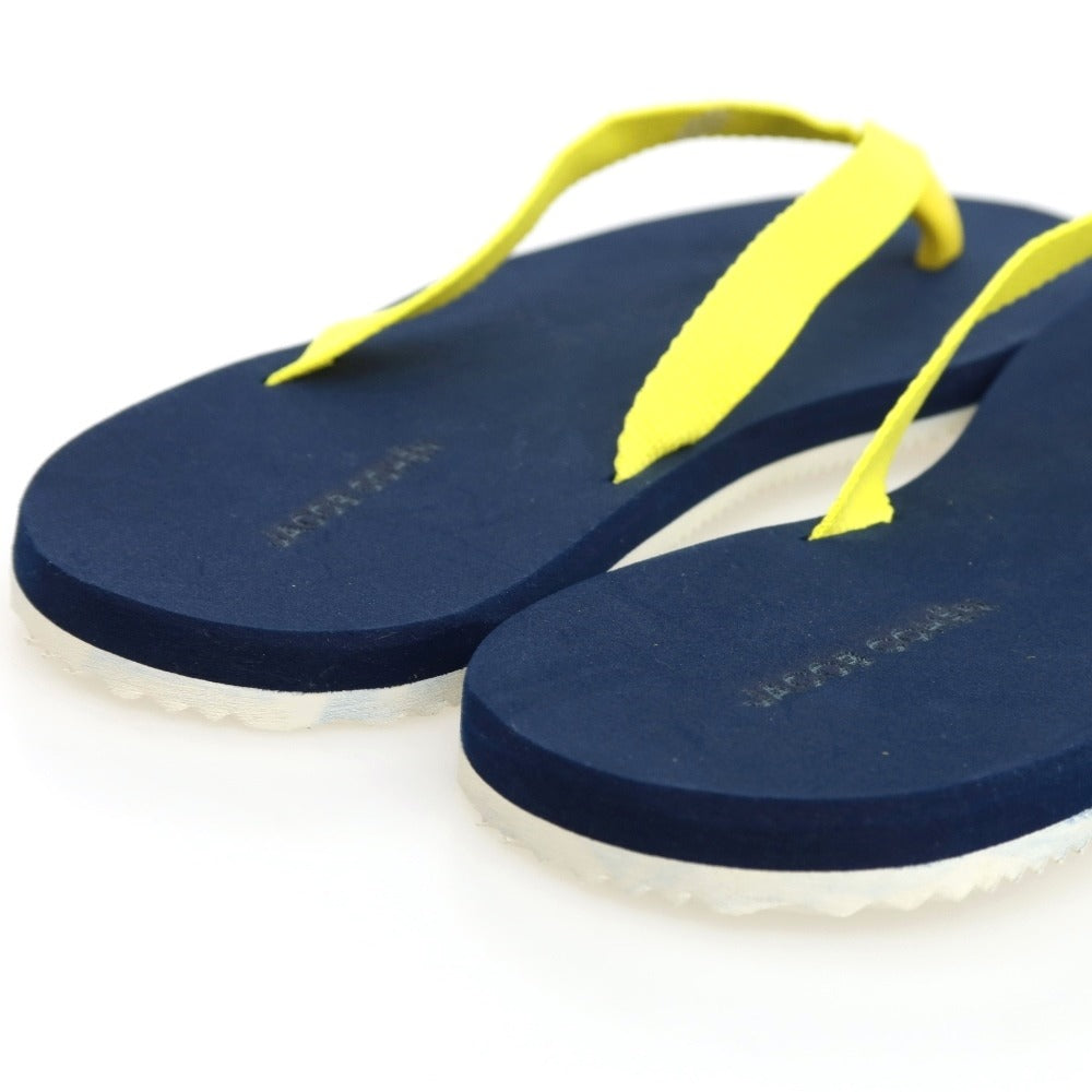 【新品アウトレット】ヤコブコーエン JACOB COHEN トング ビーチ サンダル イエローxネイビー【 43/44 】【 状態ランクN- 】【 メンズ 】