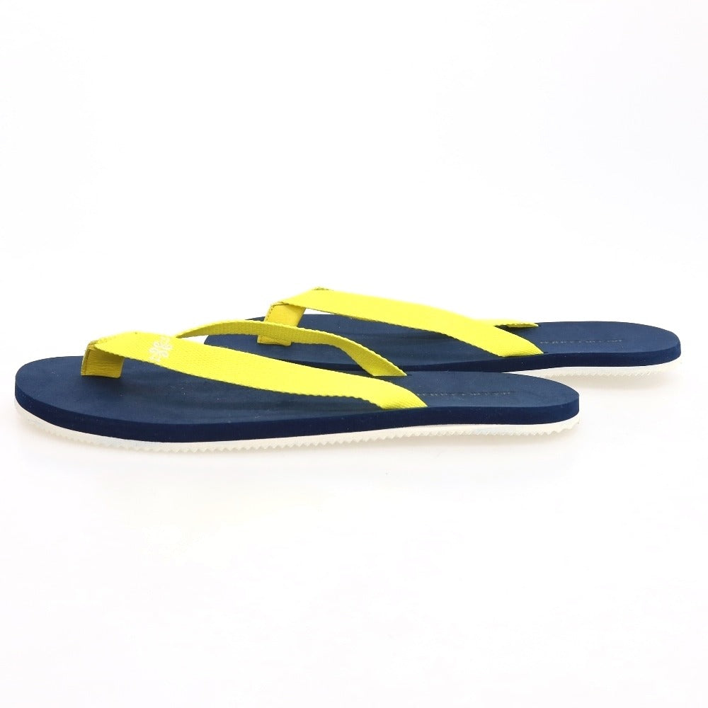 【新品アウトレット】ヤコブコーエン JACOB COHEN トング ビーチ サンダル イエローxネイビー【 43/44 】【 状態ランクN- 】【 メンズ 】