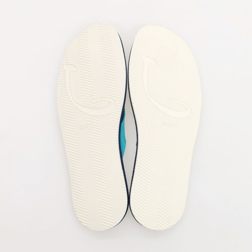 【新品アウトレット】ヤコブコーエン JACOB COHEN トング ビーチ サンダル ブルーグリーンxネイビー【 39/40 】【 状態ランクN- 】【 メンズ 】