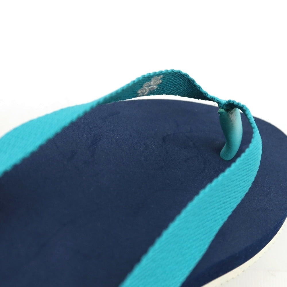 【新品アウトレット】ヤコブコーエン JACOB COHEN トング ビーチ サンダル ブルーグリーンxネイビー【 39/40 】【 状態ランクN- 】【 メンズ 】