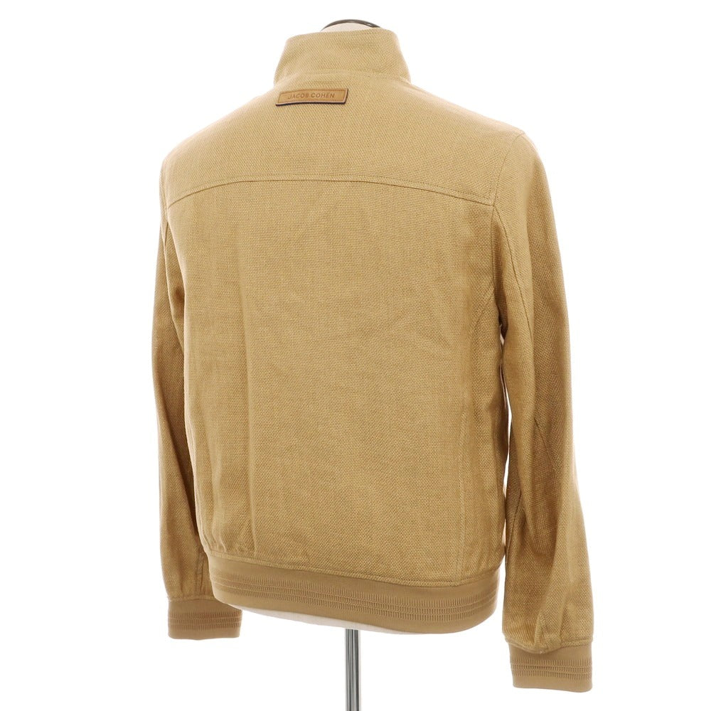 【新品】ヤコブコーエン JACOB COHEN リネンコットン スイングトップ キャメルベージュ【 50 】【 状態ランクN 】【 メンズ 】