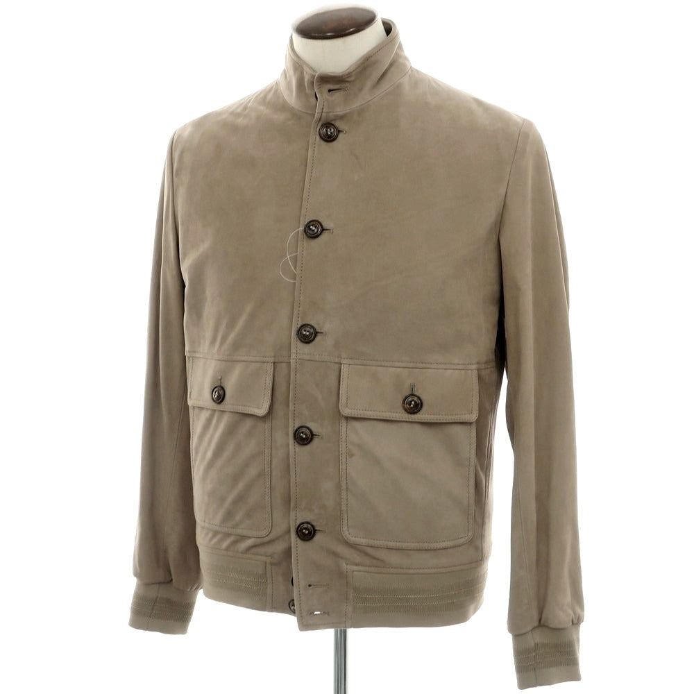【新品】ヤコブコーエン JACOB COHEN ヌバックレザー ヴァルスタリーノブルゾン トープ系【 50 】【 状態ランクN 】【 メンズ 】