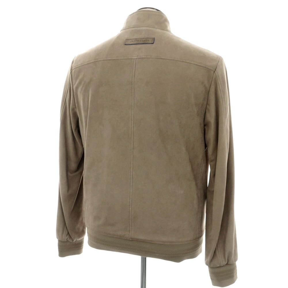【新品】ヤコブコーエン JACOB COHEN ヌバックレザー ヴァルスタリーノブルゾン トープ系【 50 】【 状態ランクN 】【 メンズ 】