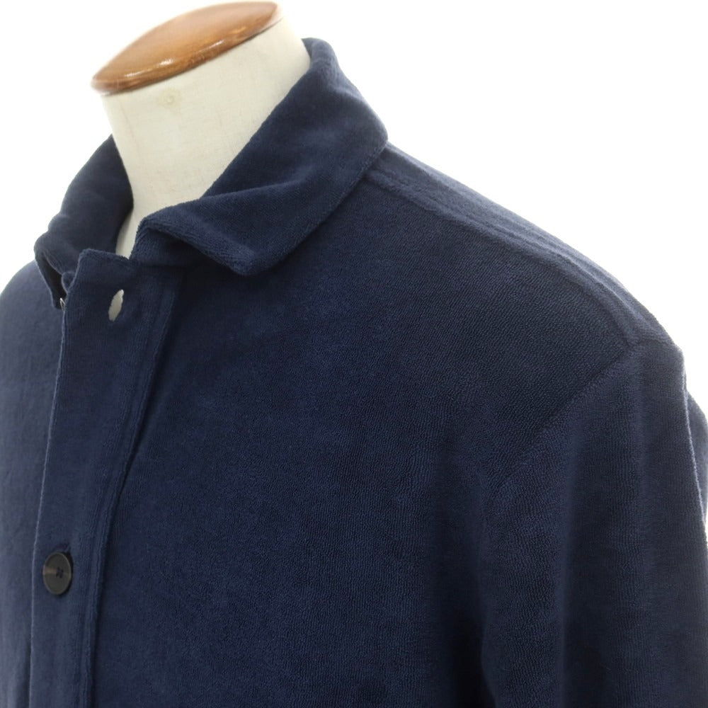 【新品】ザノーネ ZANONE コットン パイル ブルゾン ネイビー【 M 】【 状態ランクN 】【 メンズ 】