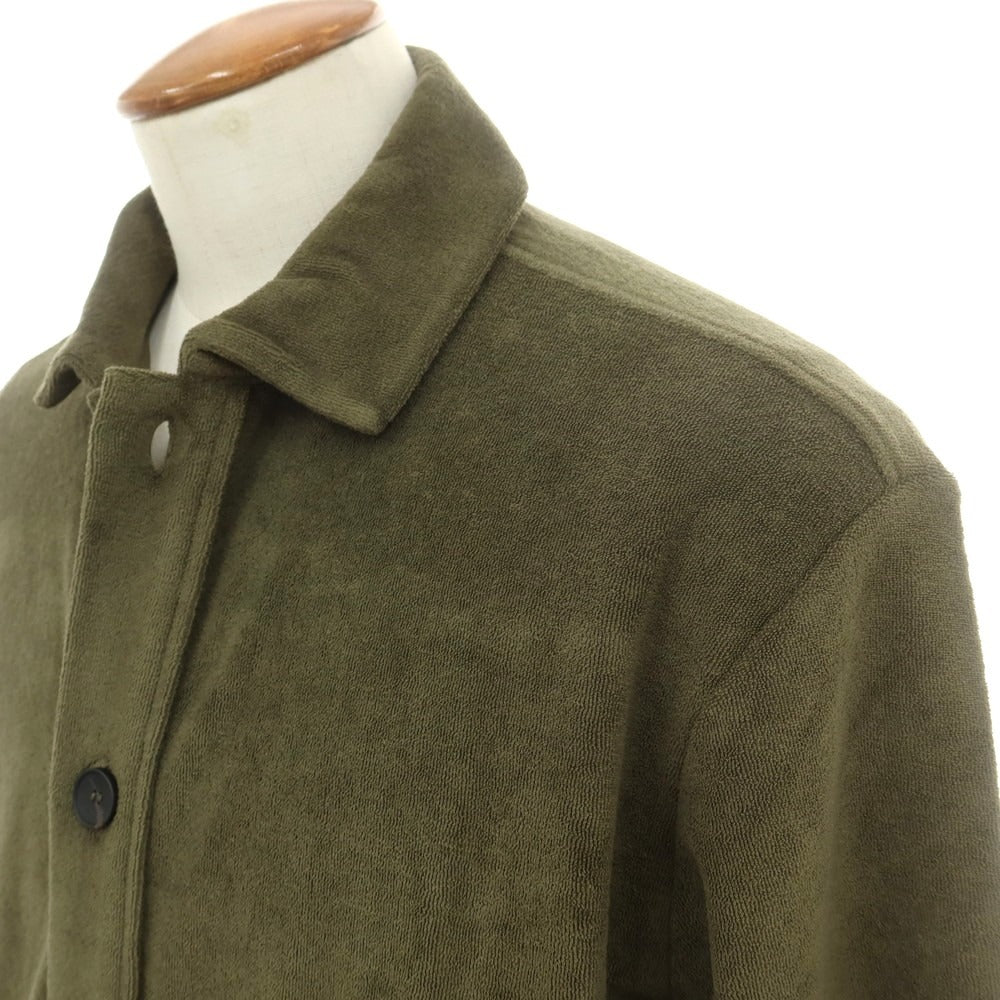 【新品】ザノーネ ZANONE コットン パイル ブルゾン オリーブ【 M 】【 状態ランクN 】【 メンズ 】